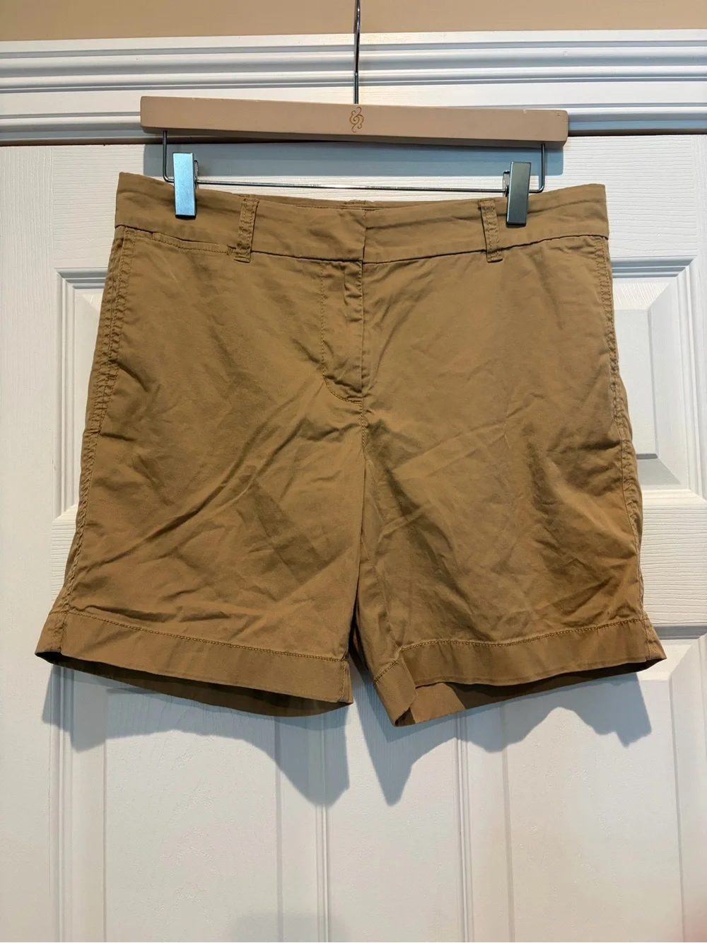 J. Crew Women's Tan Chino Bermuda Shorts